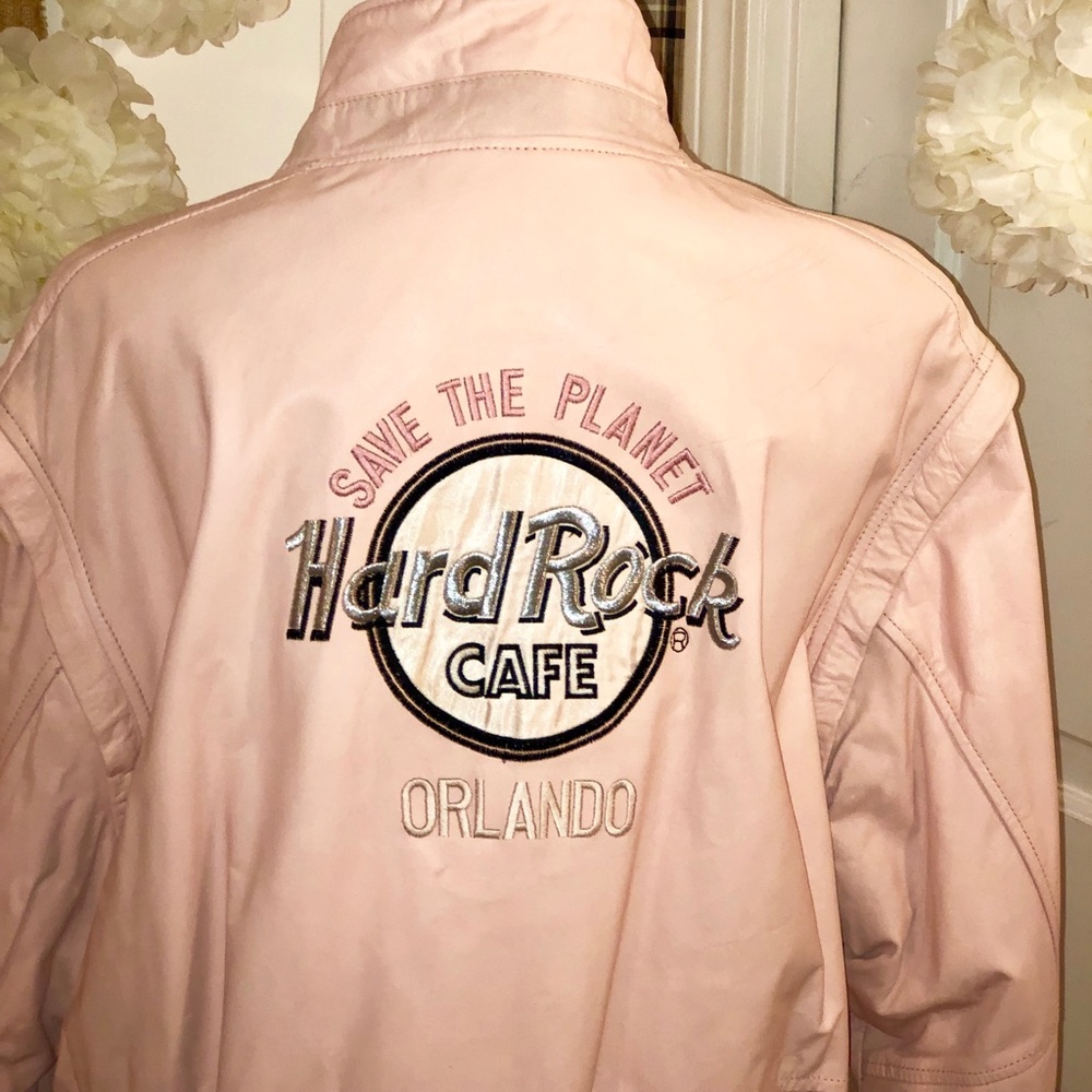 Vintage Hard Rock Cafe Leather Jacket Genuine - Picture 8 of 8